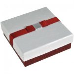 SWEET - 2806 - Caixa cartão com laço gargantilha - 86x86x32 mm