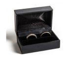 BLACK - 4710 - ESTOJO ALIANÇAS FORRADO IMITAÇÃO PELE - 74X48X40MM - Image 2