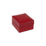 LIZARD -3002-ESTOJO BRINCOS FORRADO IMITAÇÃO LAGARTO - 47X52X31 MM