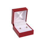 LIZARD -3002-ESTOJO BRINCOS FORRADO IMITAÇÃO LAGARTO - 47X52X31 MM - Image 2