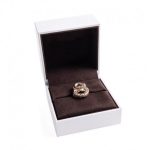 COCONUT - 03.1101 - ESTOJO ANEL/ALIANÇAS FORRADO EM PAPEL SOFT TOUCH - 70X70X51 MM